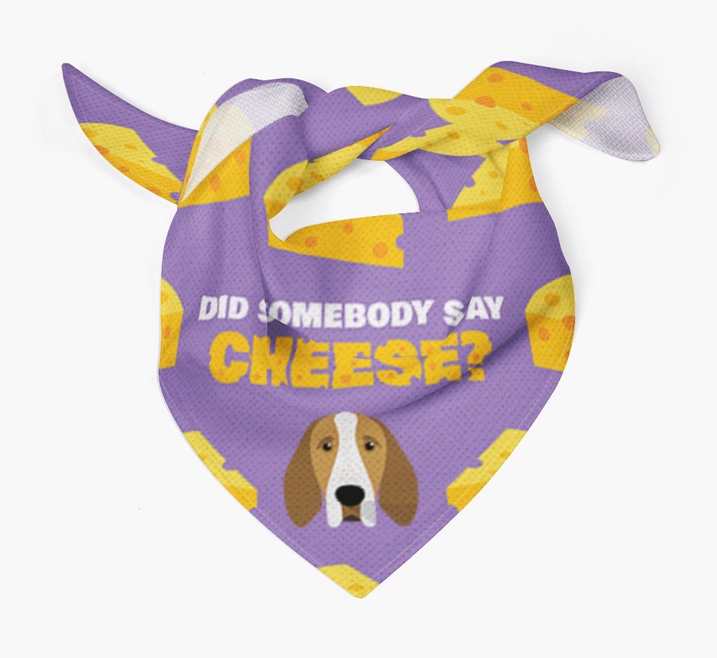 Did Somebody Say Cheese? : Personalised {breedFullName} Bandana