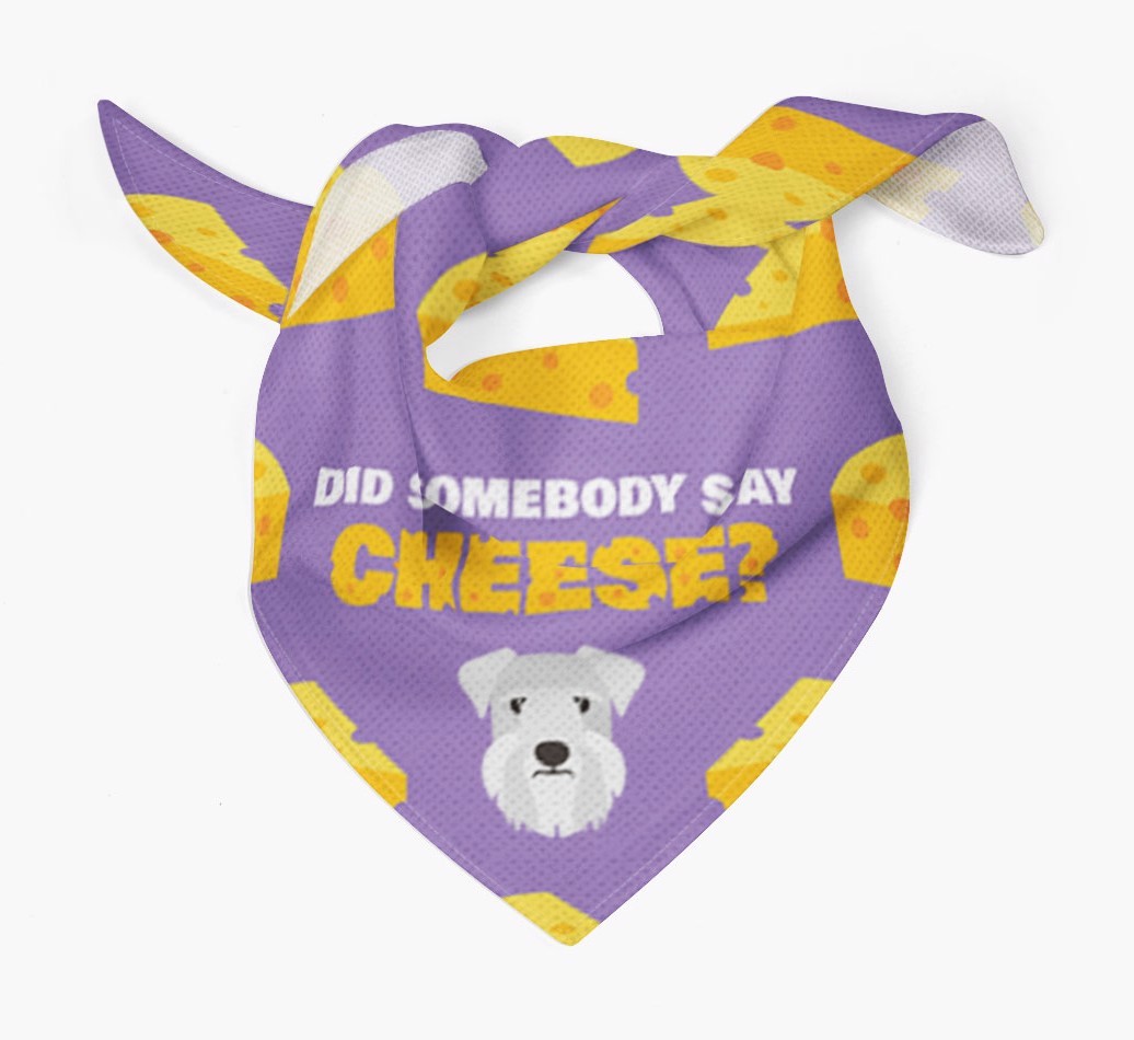 Did Somebody Say Cheese? : Personalised {breedFullName} Bandana