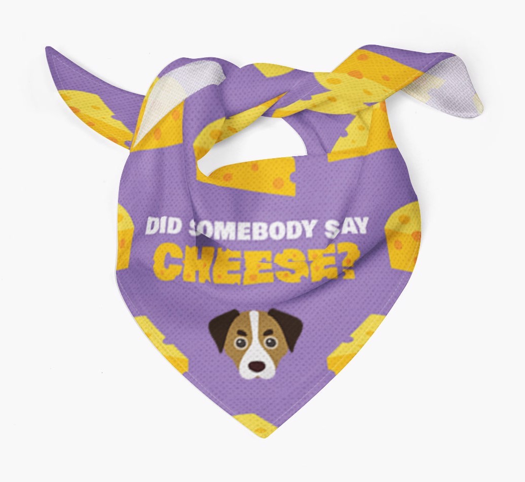 Did Somebody Say Cheese? : Personalised {breedFullName} Bandana