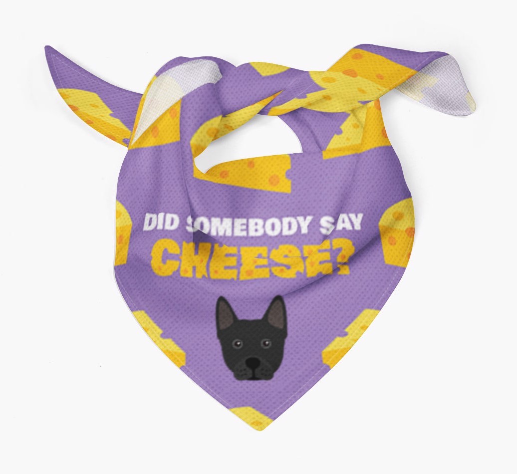 Did Somebody Say Cheese? : Personalised {breedFullName} Bandana