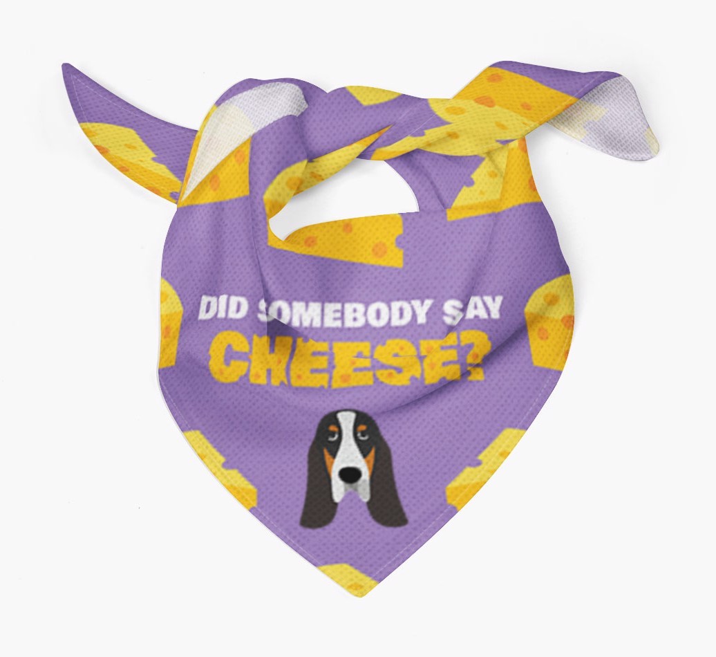 Did Somebody Say Cheese? : Personalised {breedFullName} Bandana