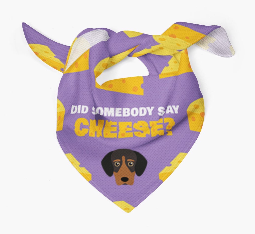 Did Somebody Say Cheese? : Personalised {breedFullName} Bandana