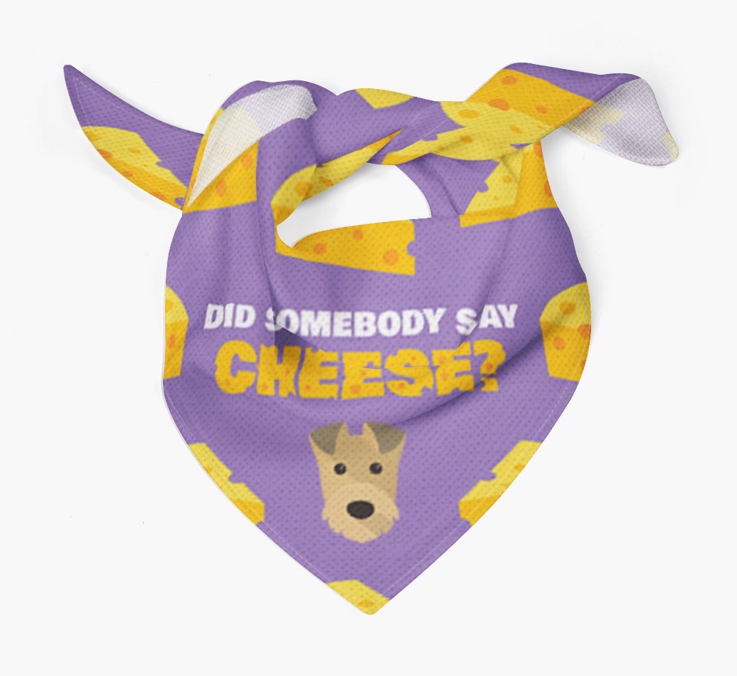 Did Somebody Say Cheese? : Personalised {breedFullName} Bandana