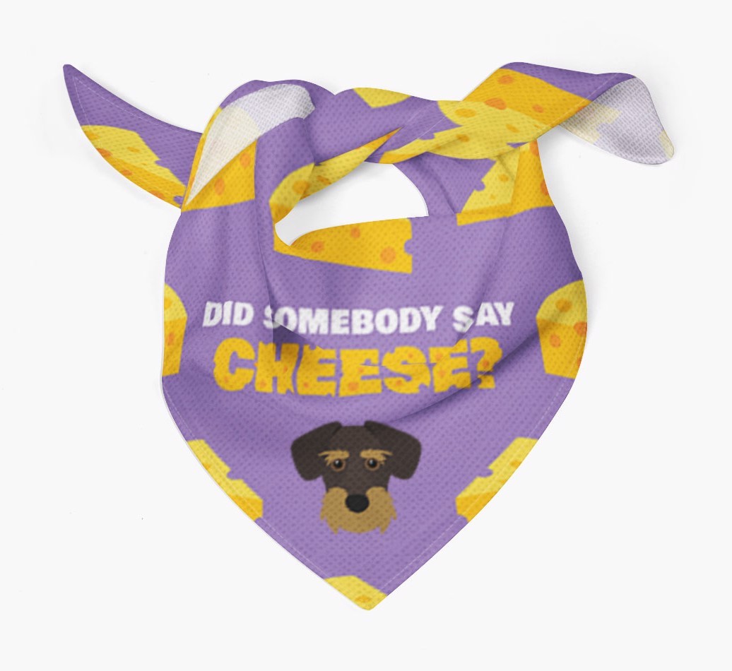 Did Somebody Say Cheese? : Personalised {breedFullName} Bandana
