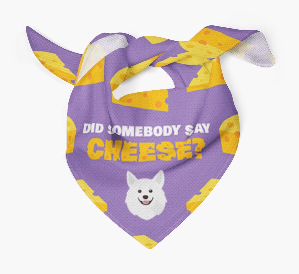 Did Somebody Say Cheese? : Personalised {breedFullName} Bandana