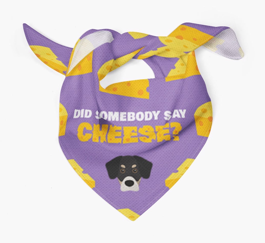 Did Somebody Say Cheese? : Personalised {breedFullName} Bandana