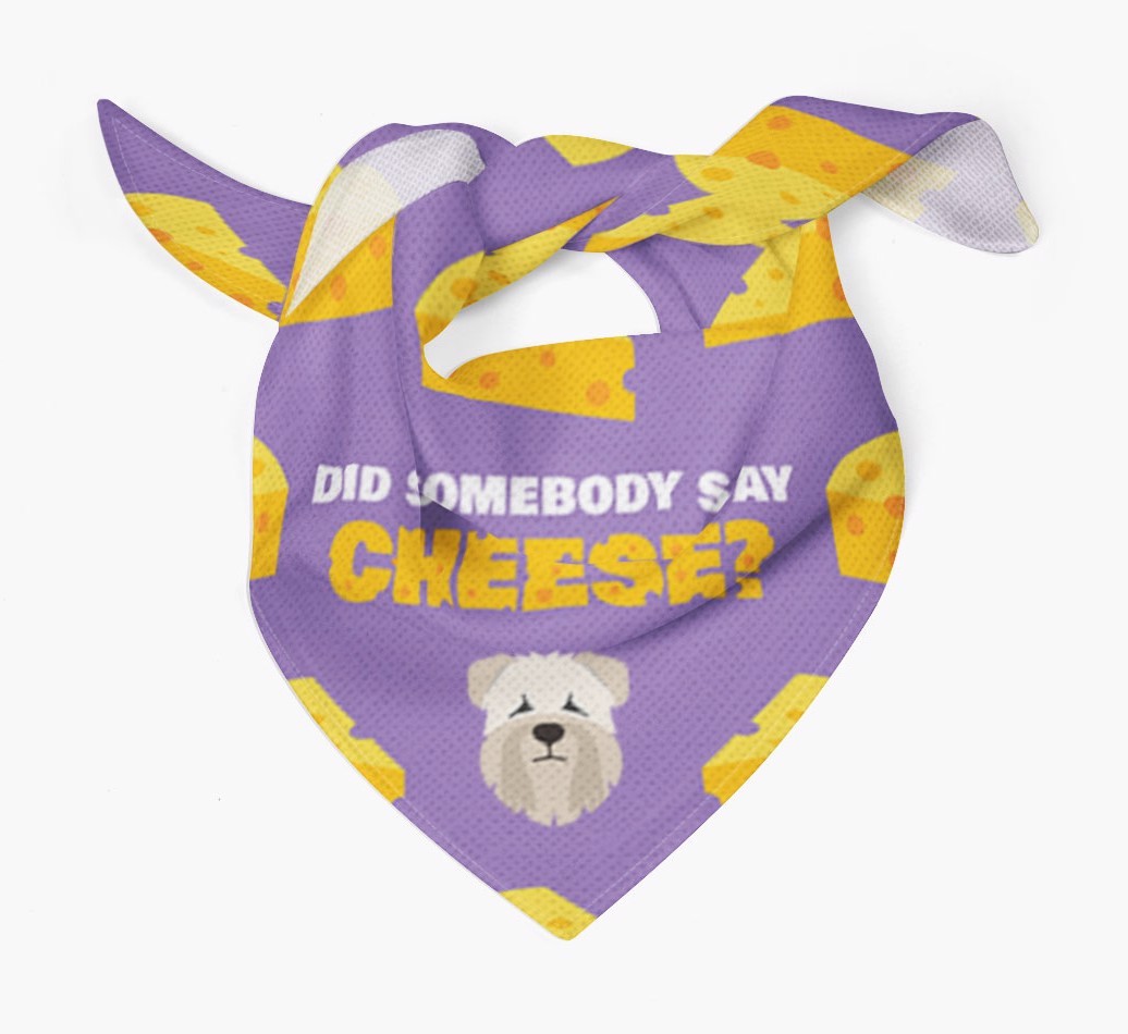 Did Somebody Say Cheese? : Personalised {breedFullName} Bandana