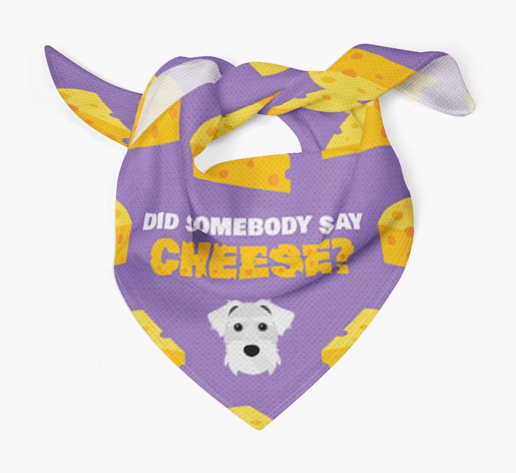 Did Somebody Say Cheese? : Personalised {breedFullName} Bandana