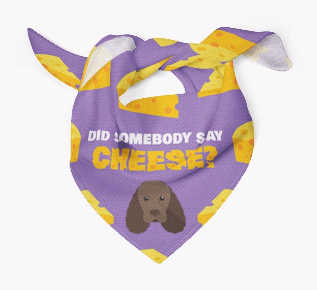Did Somebody Say Cheese? : Personalised {breedFullName} Bandana