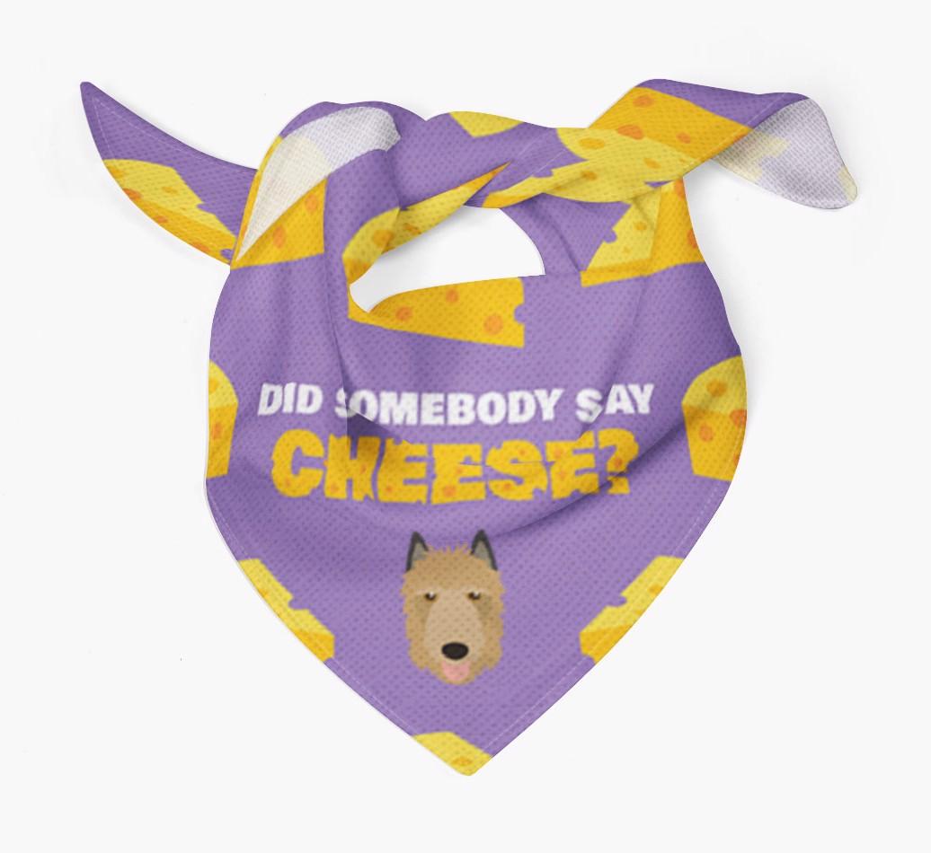 Did Somebody Say Cheese? : Personalized {breedFullName} Bandana