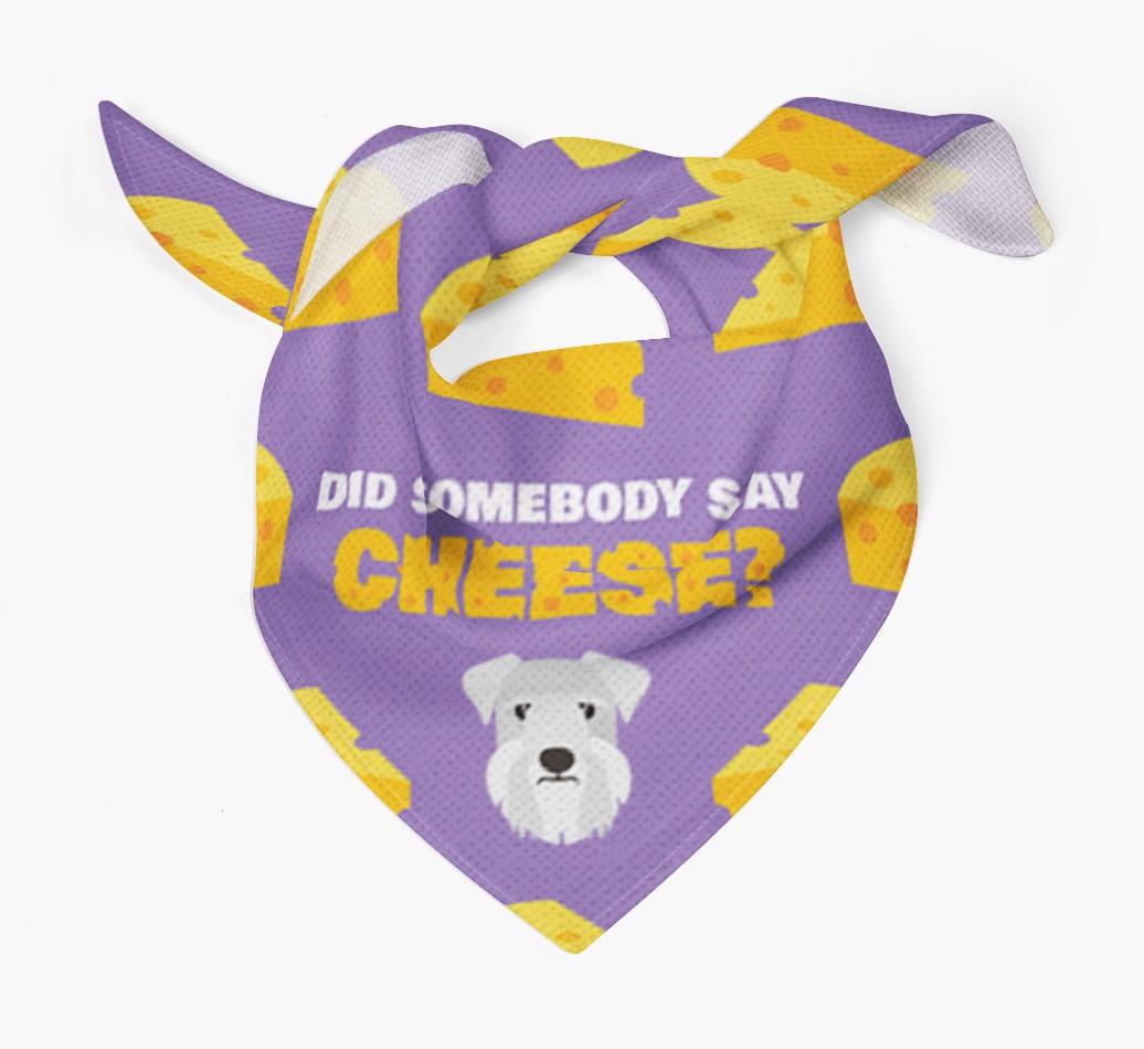Did Somebody Say Cheese? : Personalized {breedFullName} Bandana