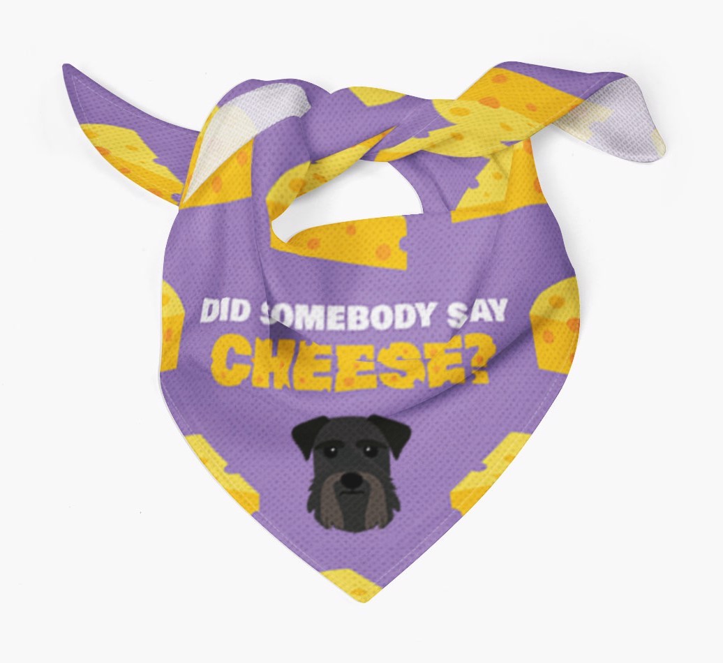 Did Somebody Say Cheese? : Personalized {breedFullName} Bandana