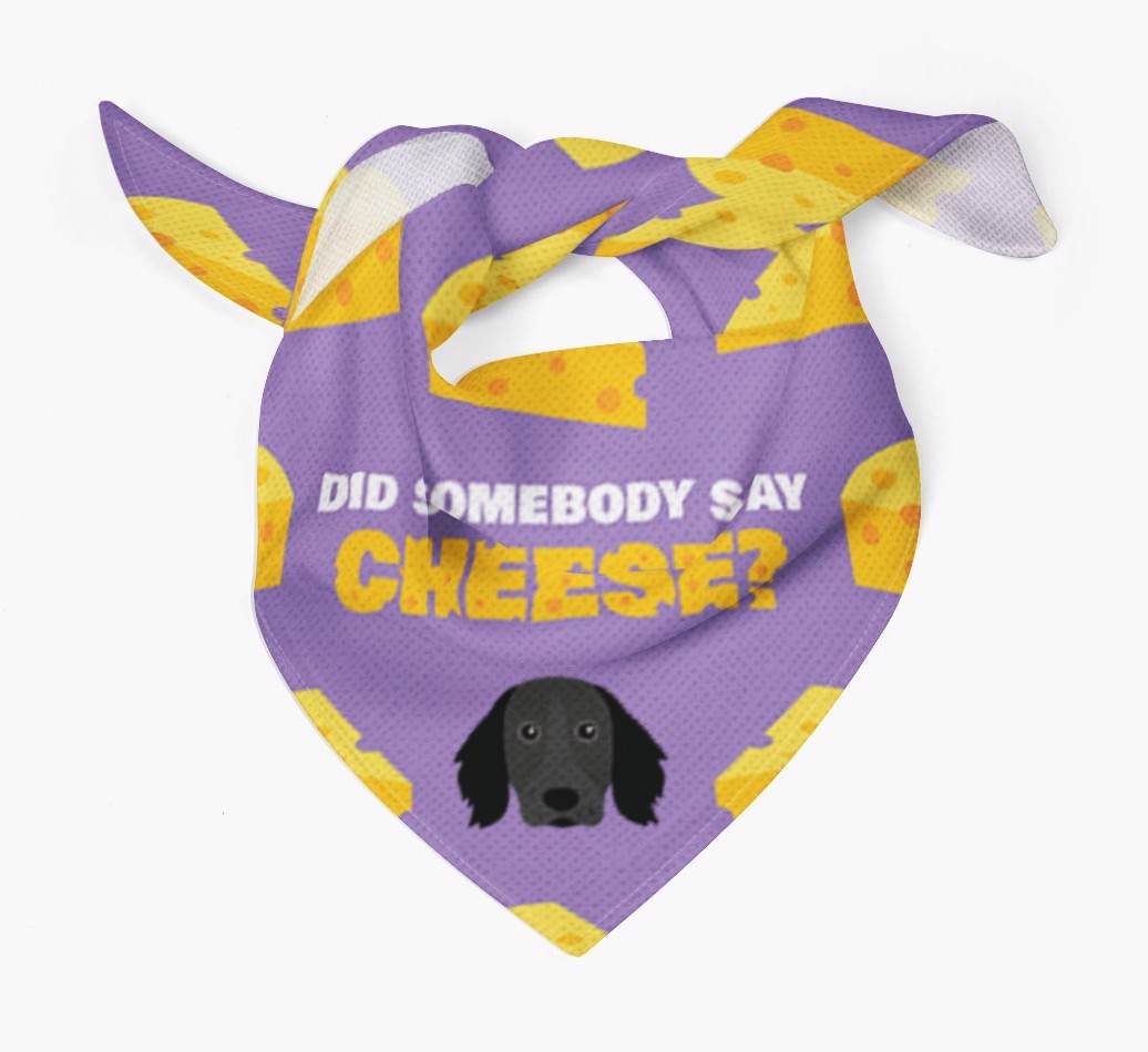 Did Somebody Say Cheese? : Personalized {breedFullName} Bandana
