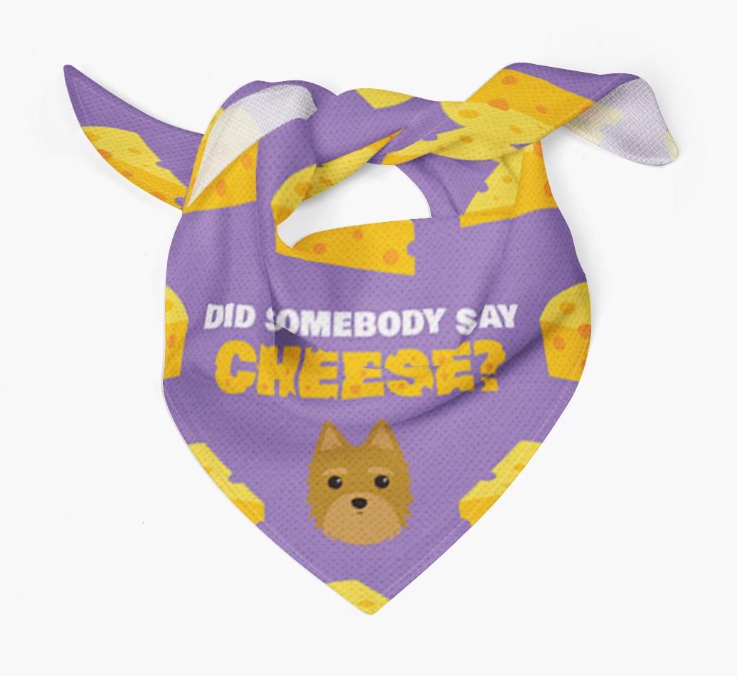 Did Somebody Say Cheese? : Personalized {breedFullName} Bandana