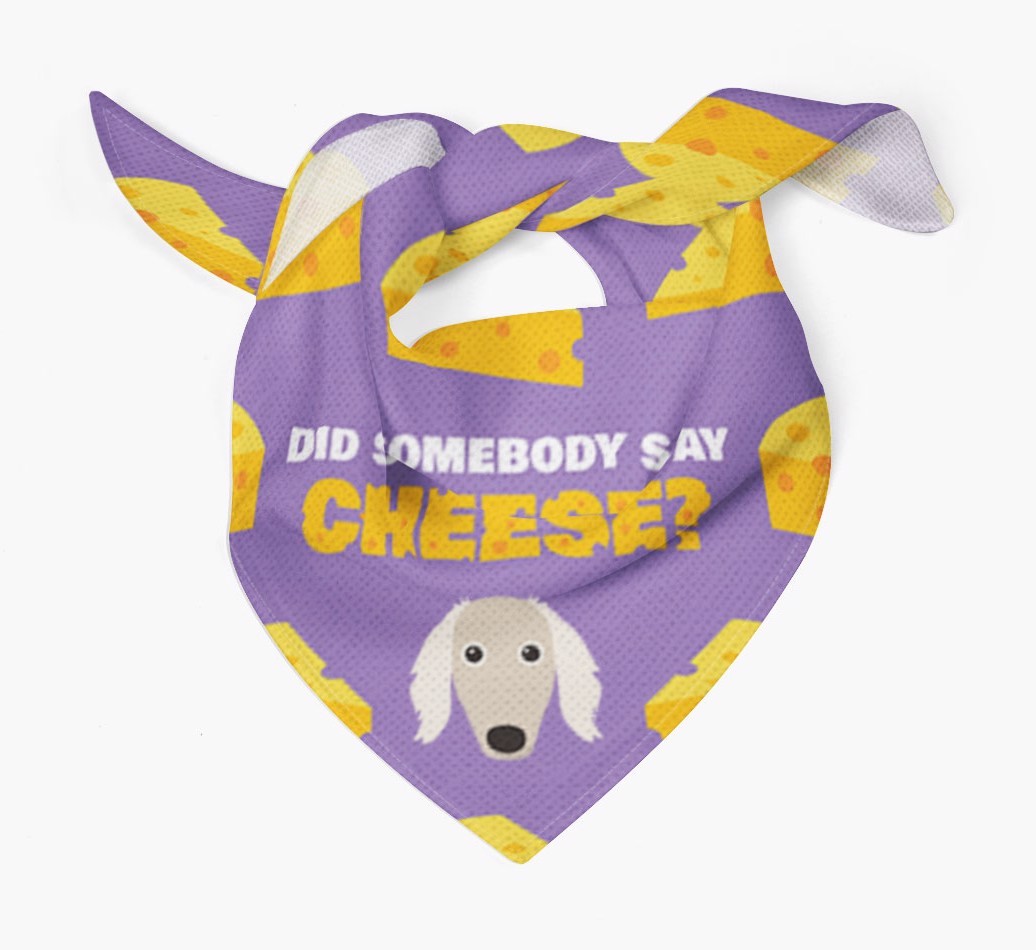Did Somebody Say Cheese? : Personalized {breedFullName} Bandana