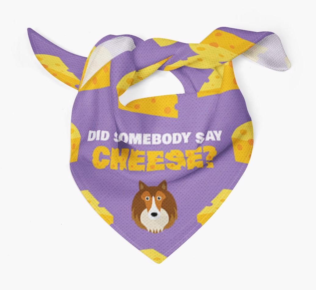 Did Somebody Say Cheese? : Personalized {breedFullName} Bandana