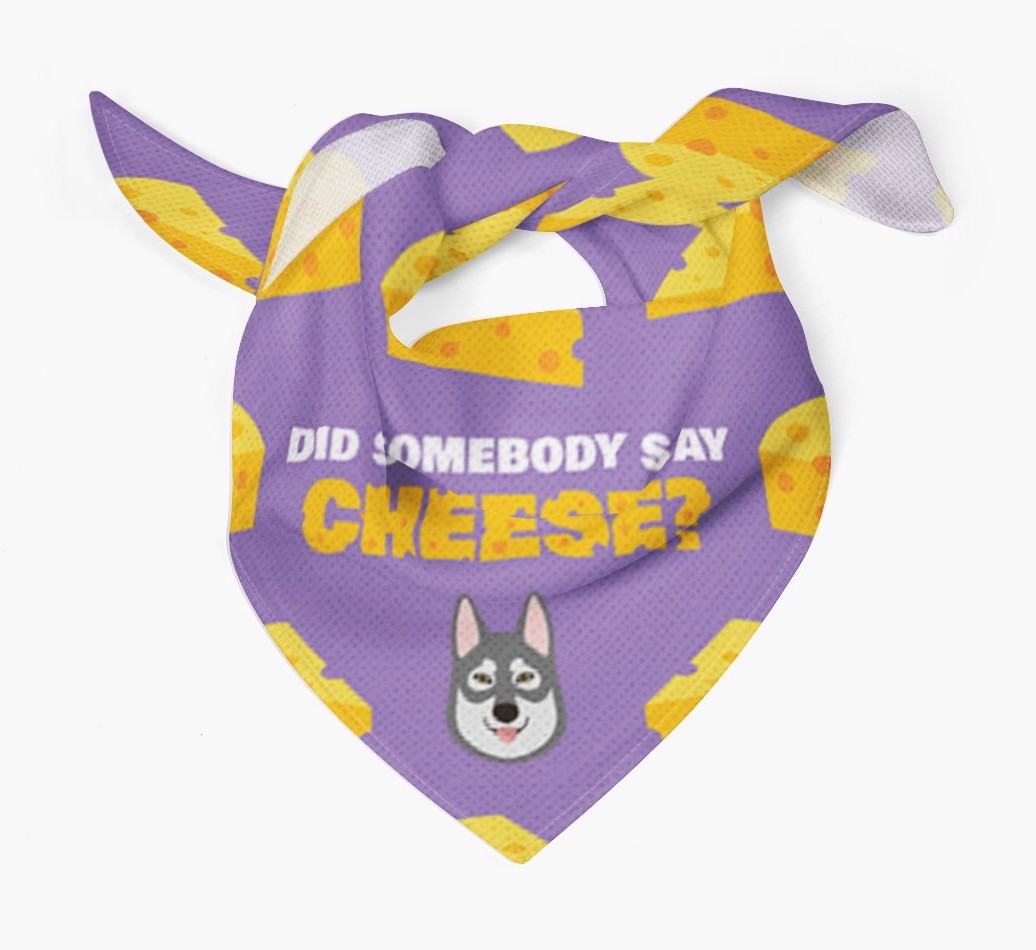 Did Somebody Say Cheese? : Personalized {breedFullName} Bandana