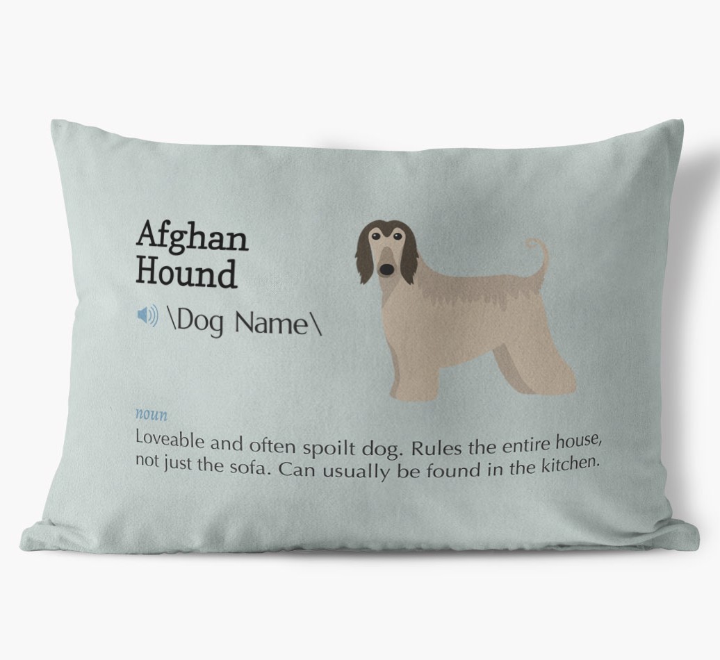 Definition: Personalised {breedFullName} Soft Touch Cushion