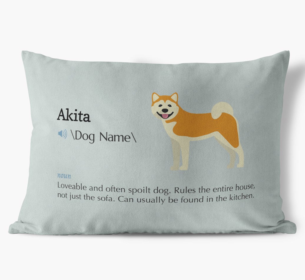 Definition: Personalised {breedFullName} Soft Touch Cushion