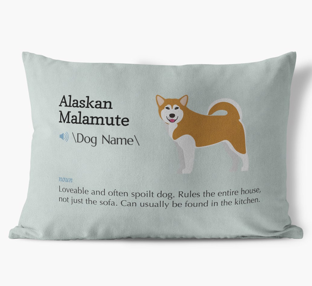 Definition: Personalized {breedFullName} Soft Touch Pillow