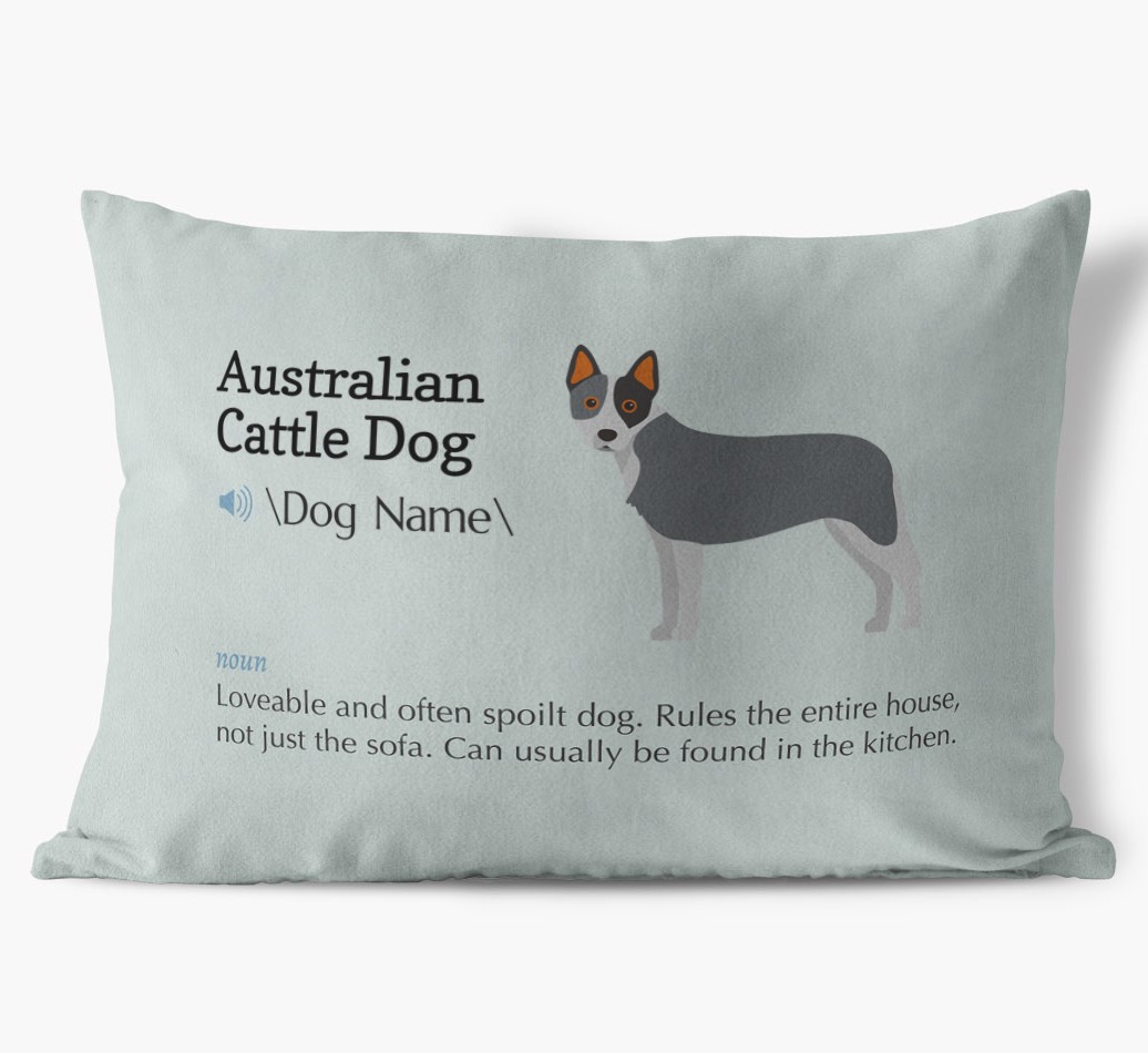 Definition: Personalised {breedFullName} Soft Touch Cushion