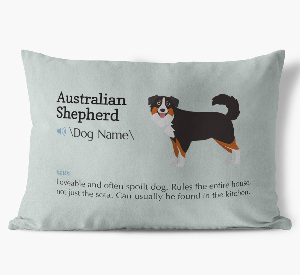 Definition: Personalized {breedFullName} Soft Touch Pillow