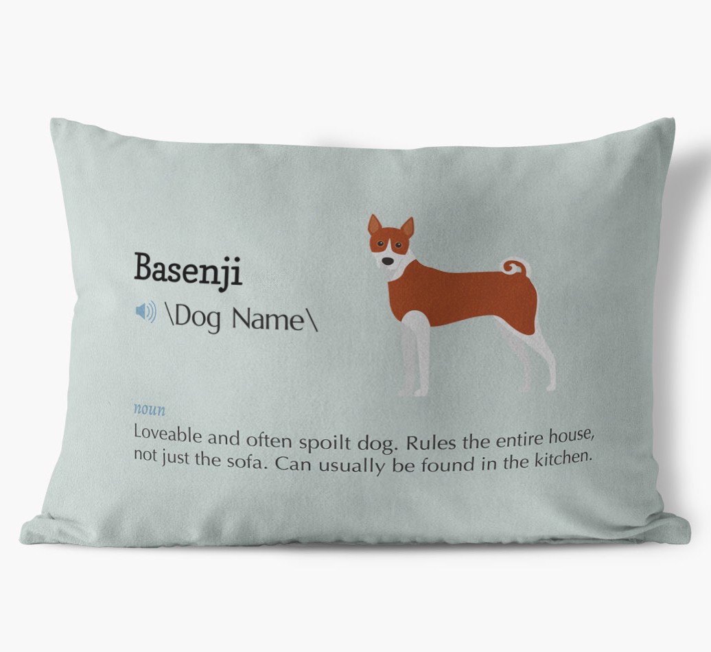 Definition: Personalised {breedFullName} Soft Touch Cushion
