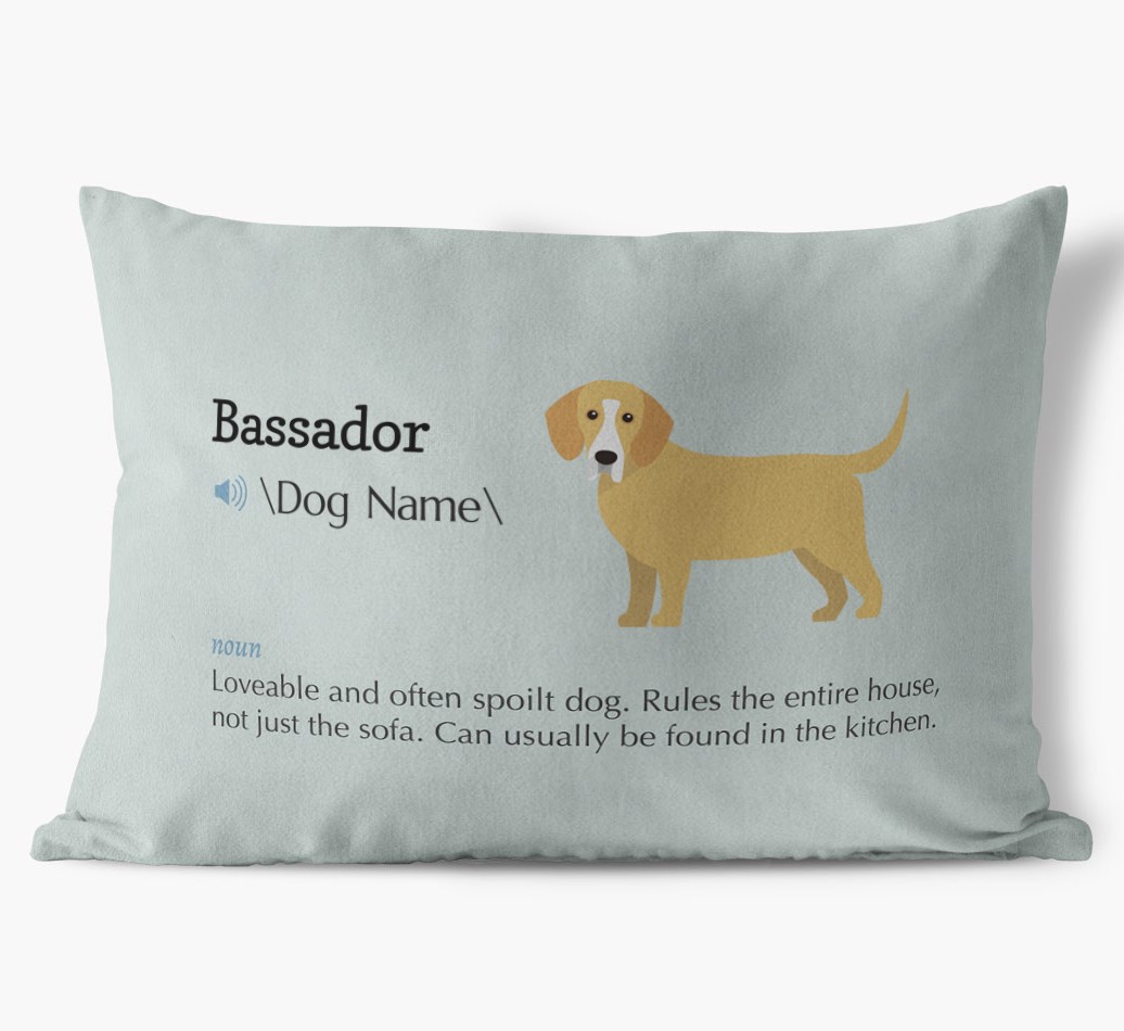 Definition: Personalised {breedFullName} Soft Touch Cushion