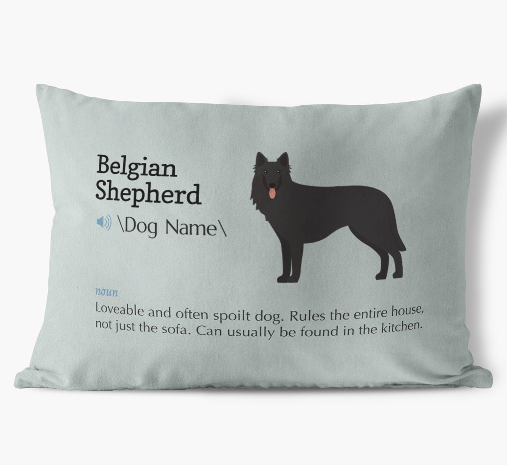 Definition: Personalised {breedFullName} Soft Touch Cushion