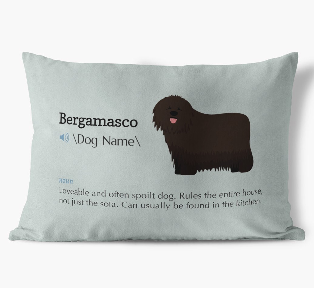 Definition: Personalised {breedFullName} Soft Touch Cushion