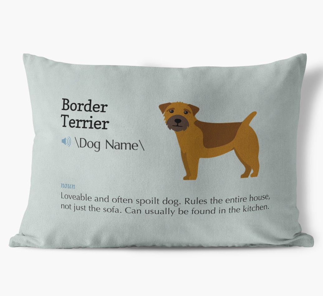 Definition: Personalised {breedFullName} Soft Touch Cushion