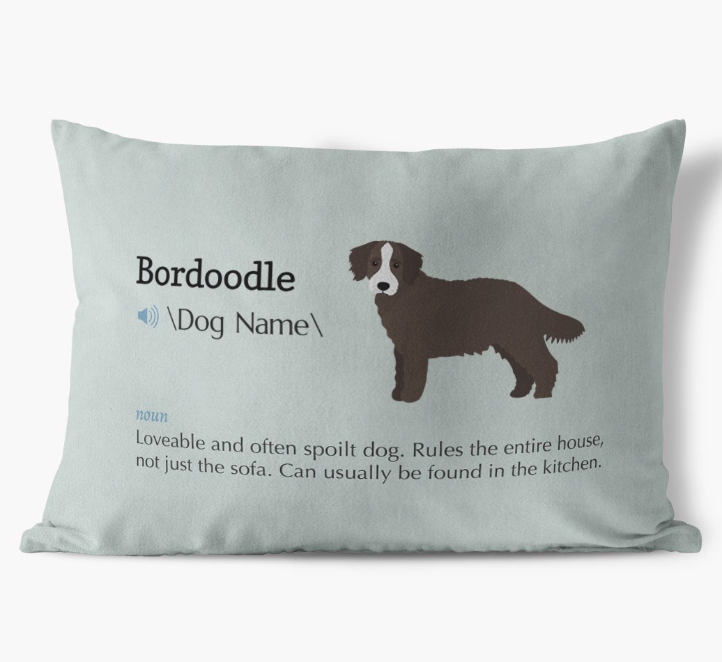 Definition: Personalised {breedFullName} Soft Touch Cushion