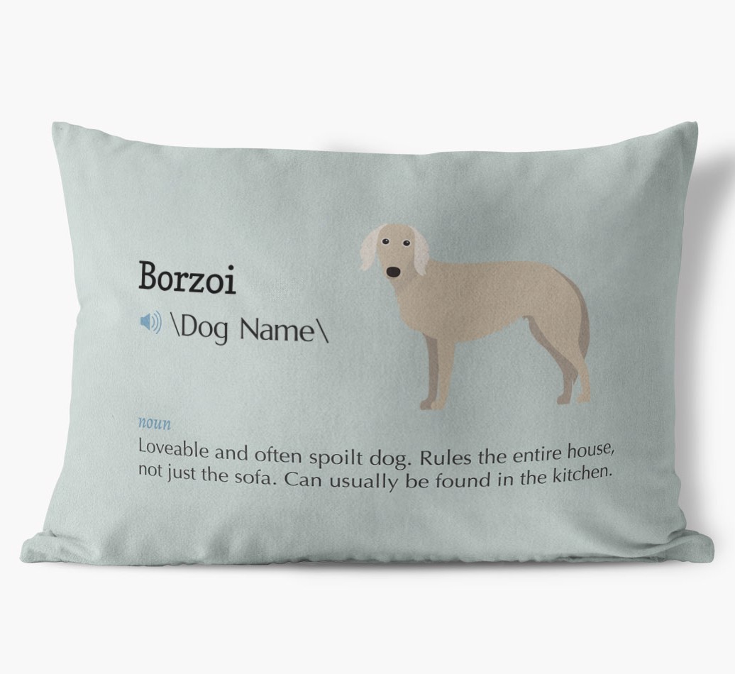 Definition: Personalised {breedFullName} Soft Touch Cushion