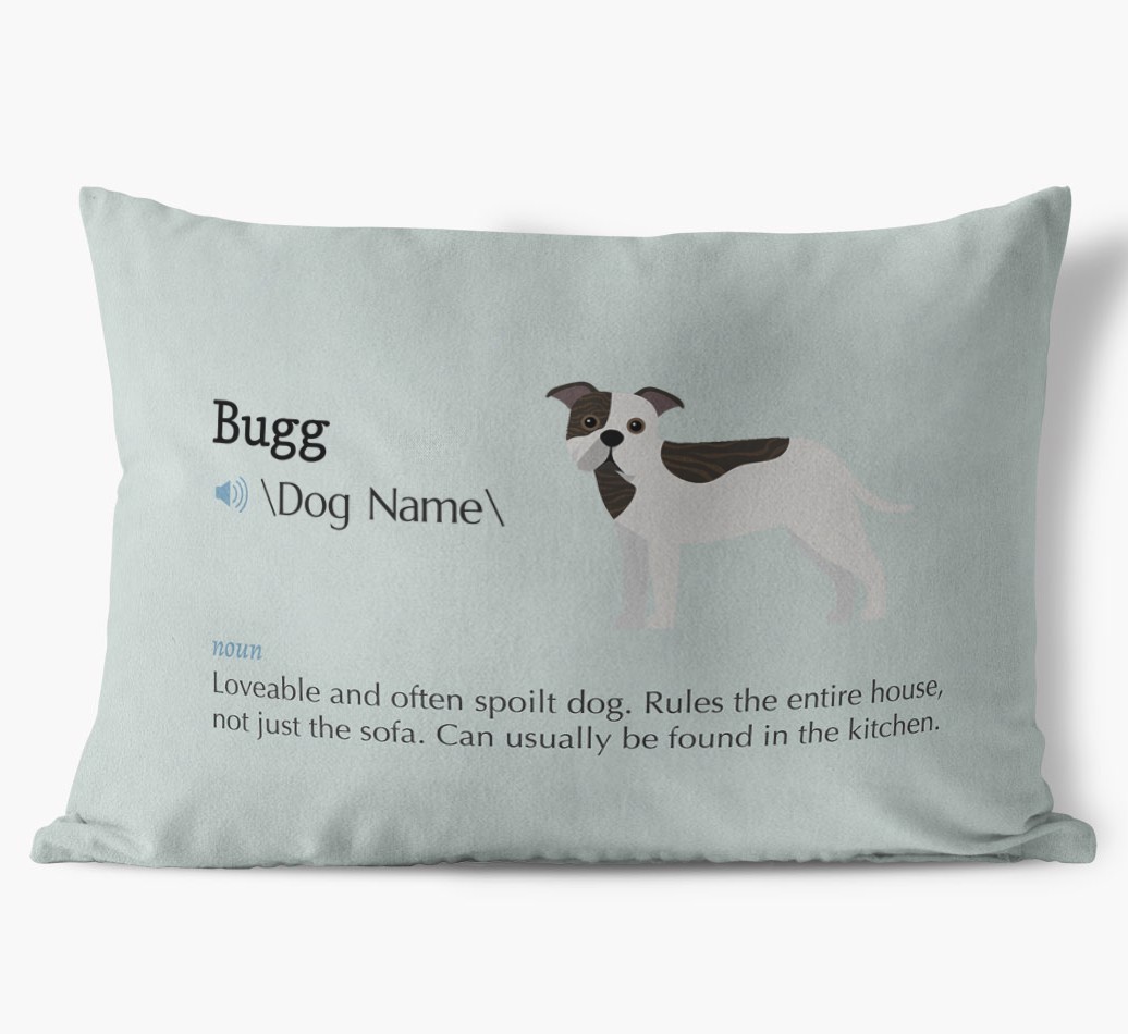 Definition: Personalised {breedFullName} Soft Touch Cushion