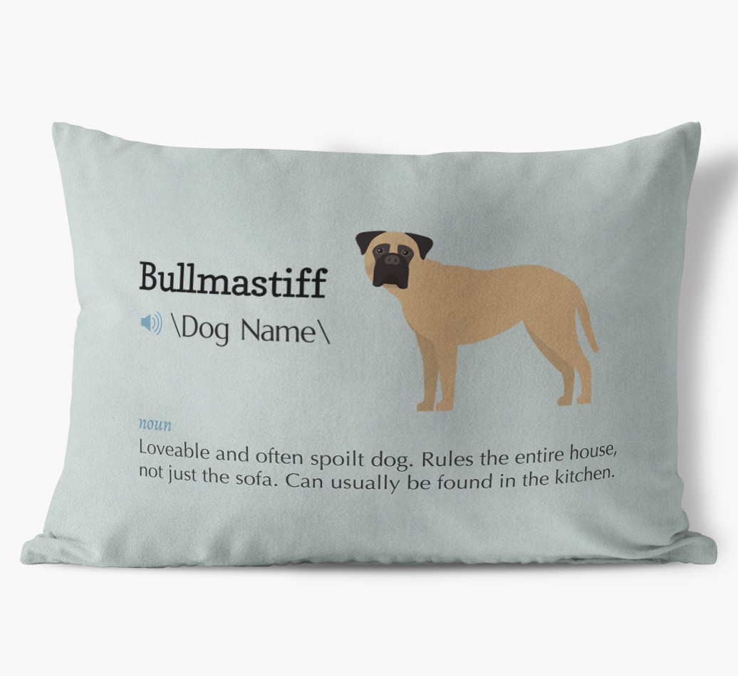 Definition: Personalised {breedFullName} Soft Touch Cushion