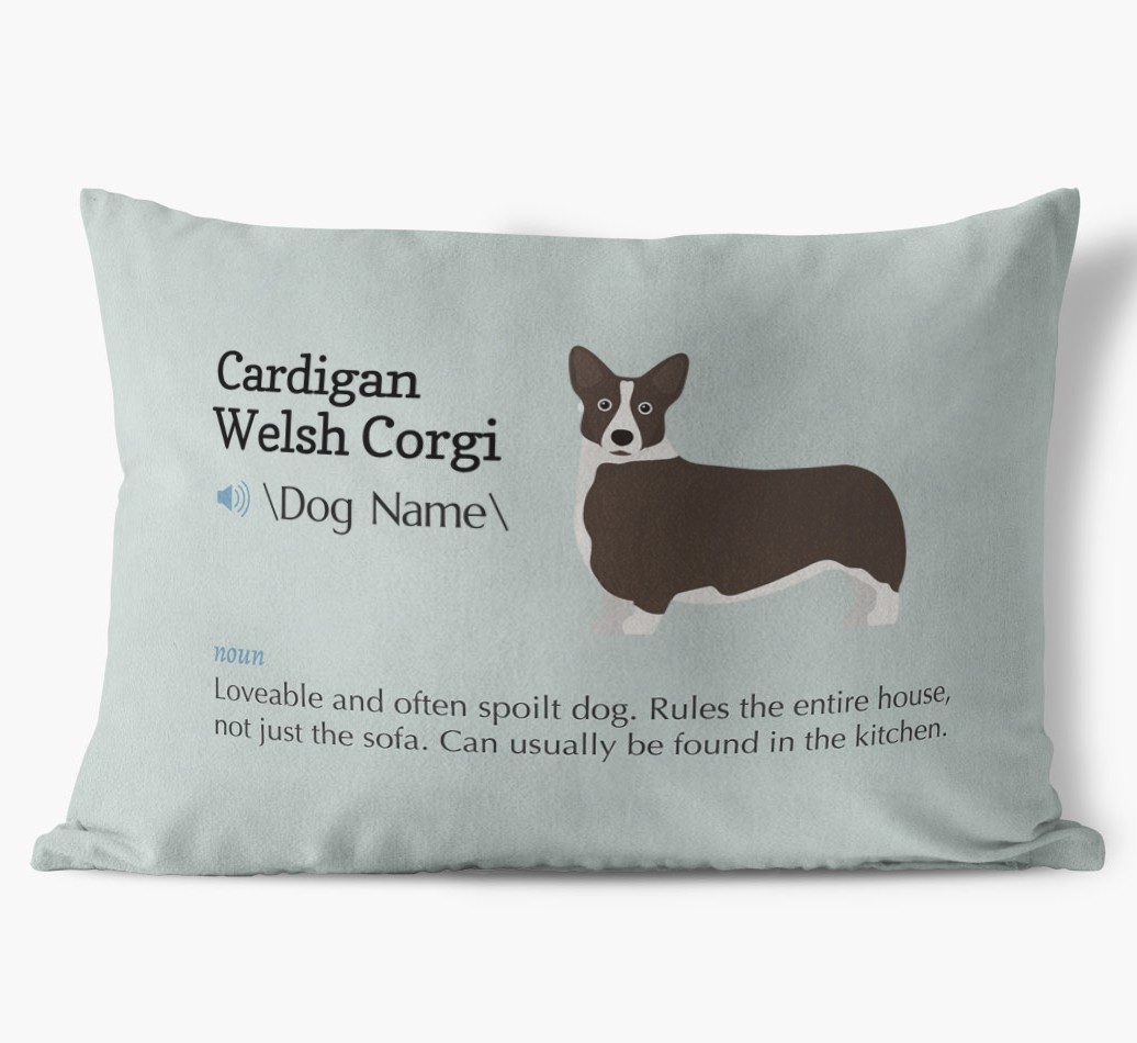 Definition: Personalized {breedFullName} Soft Touch Pillow