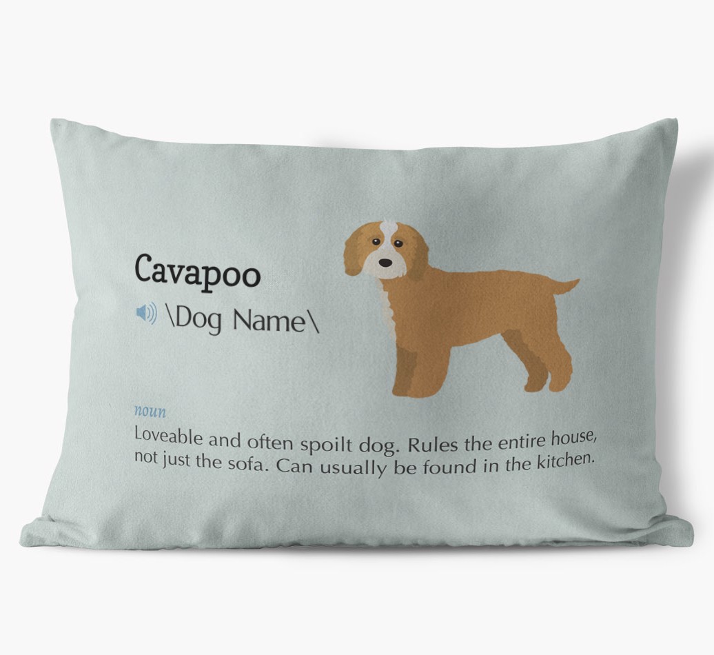 Definition: Personalised {breedFullName} Soft Touch Cushion