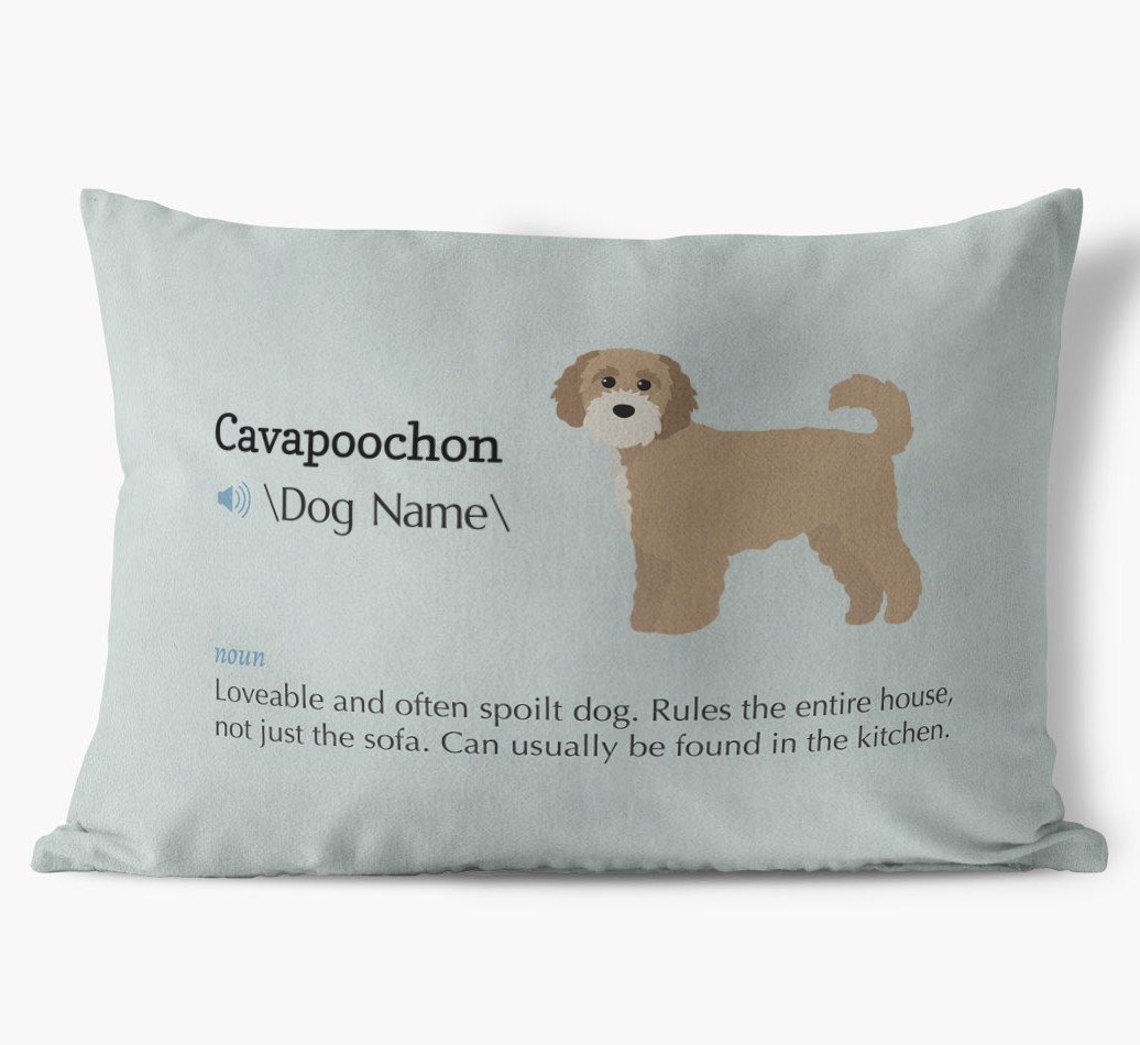 Definition: Personalised {breedFullName} Soft Touch Cushion