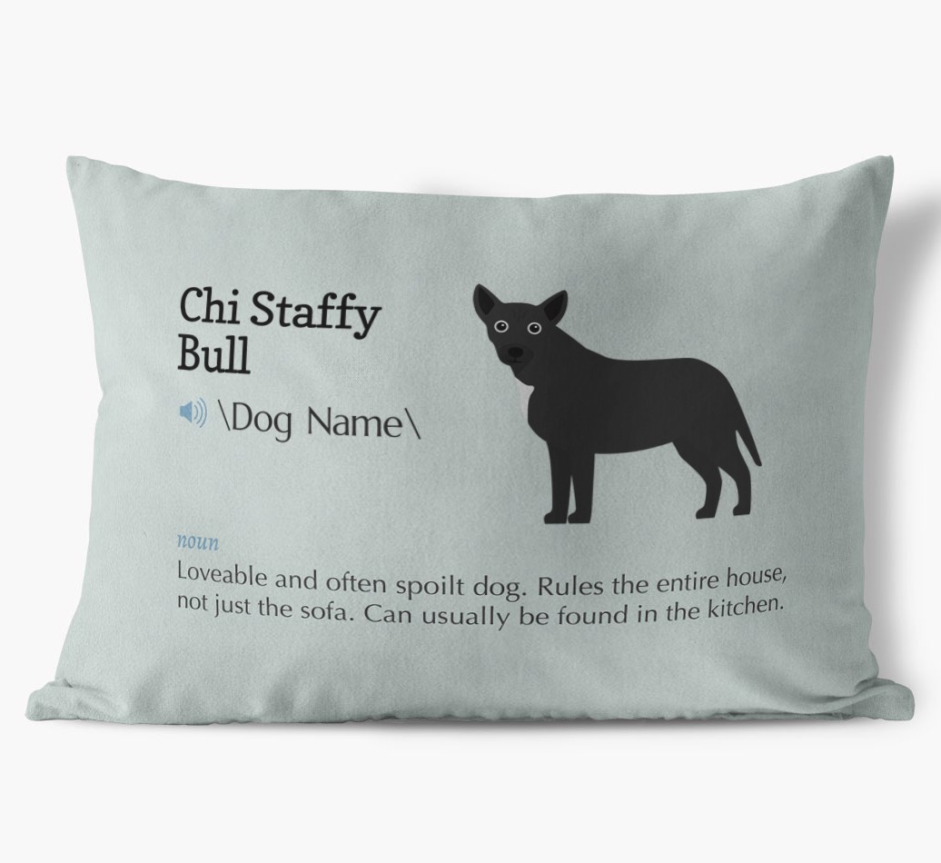 Definition: Personalised {breedFullName} Soft Touch Cushion