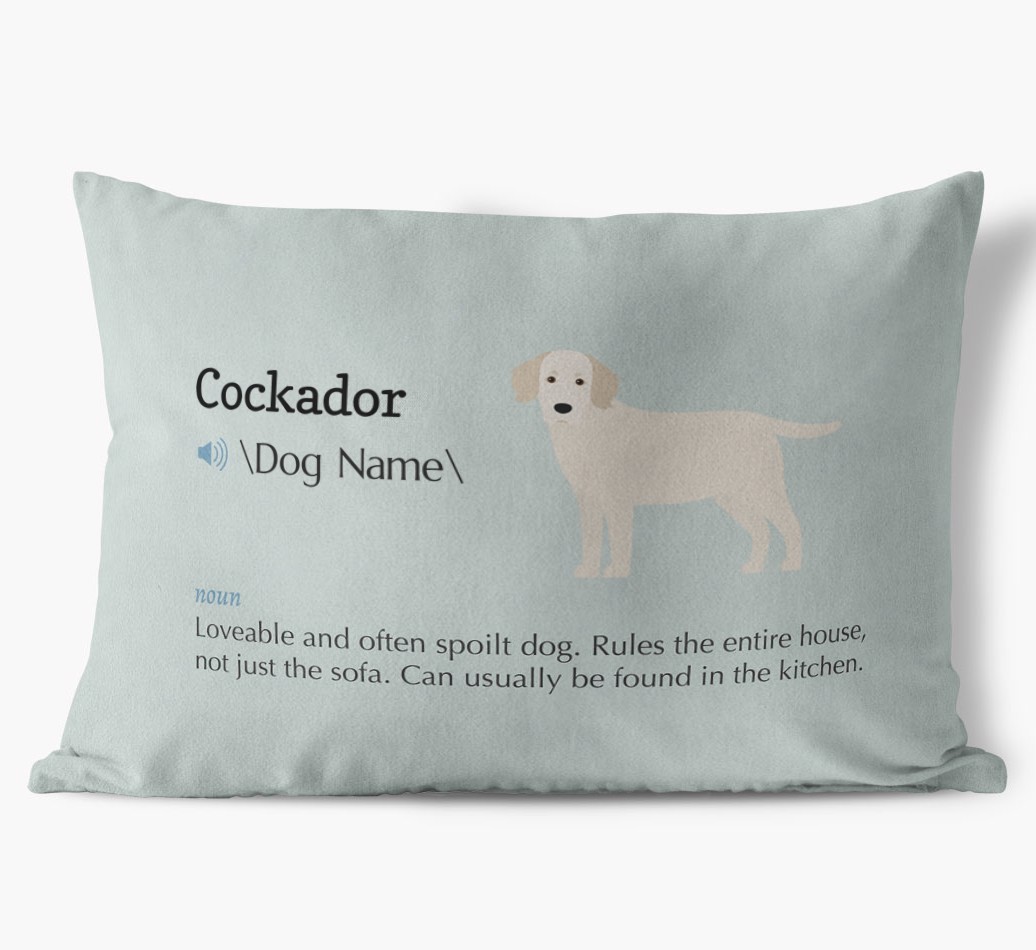 Definition: Personalized {breedFullName} Soft Touch Pillow