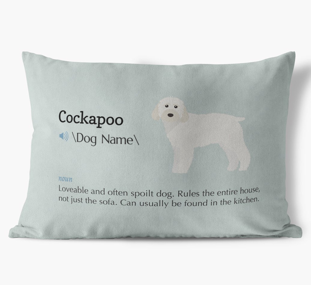 Definition: Personalised {breedFullName} Soft Touch Cushion