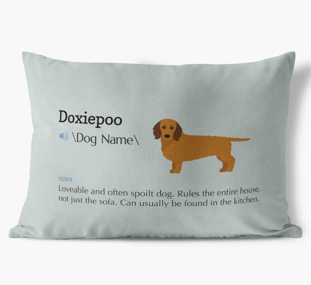 Definition: Personalised {breedFullName} Soft Touch Cushion