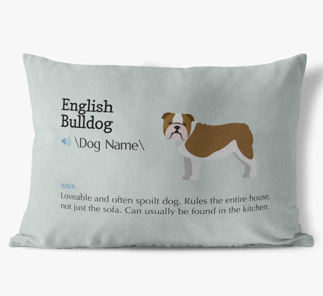 Definition: Personalised {breedFullName} Soft Touch Cushion