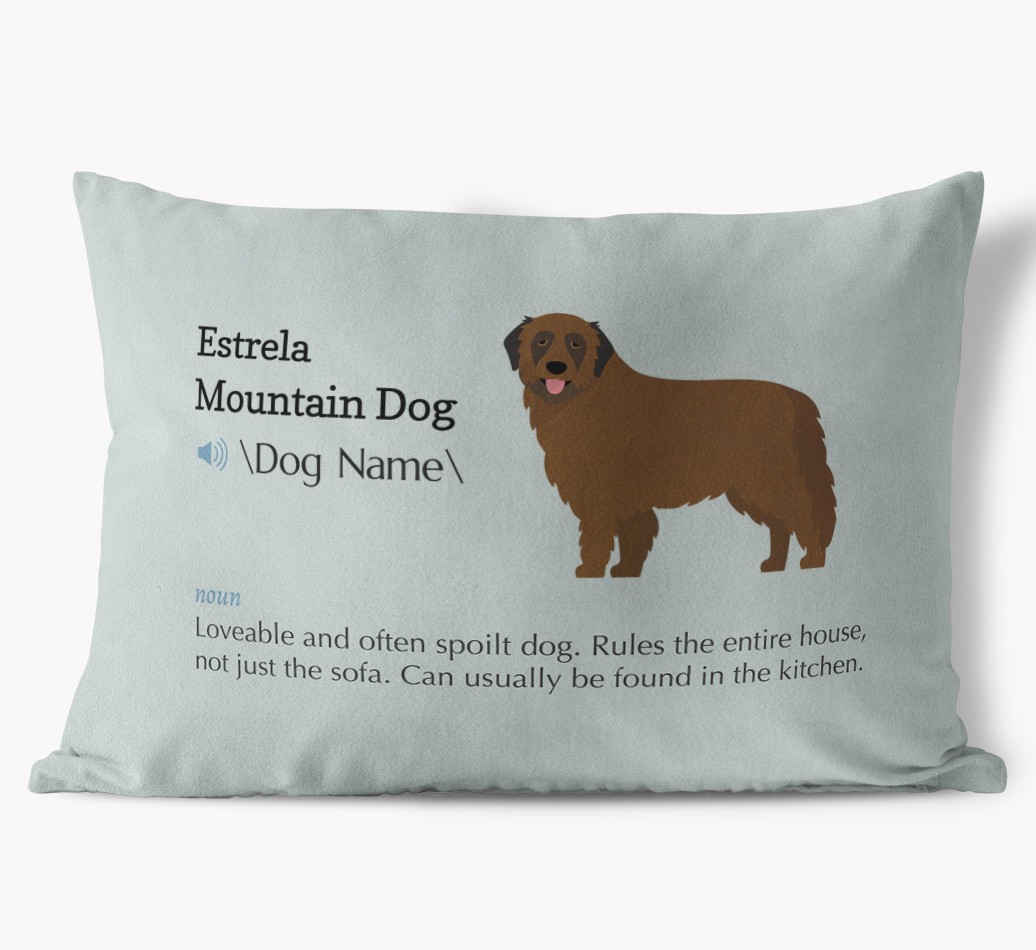 Definition: Personalised {breedFullName} Soft Touch Cushion