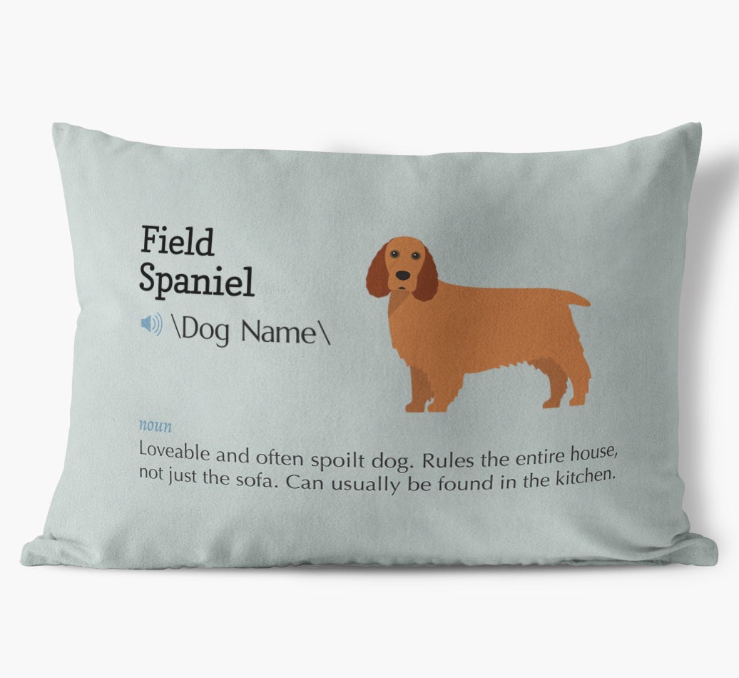 Definition: Personalised {breedFullName} Soft Touch Cushion
