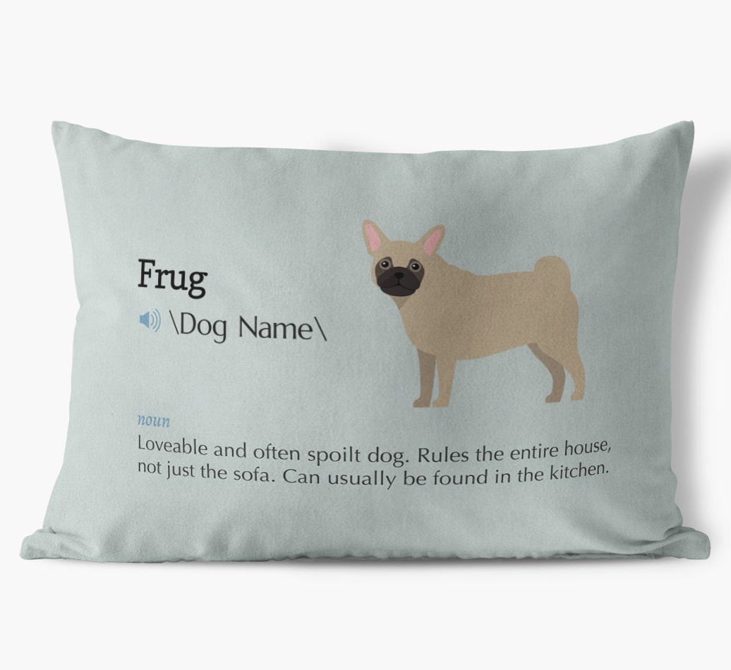 Definition: Personalised {breedFullName} Soft Touch Cushion