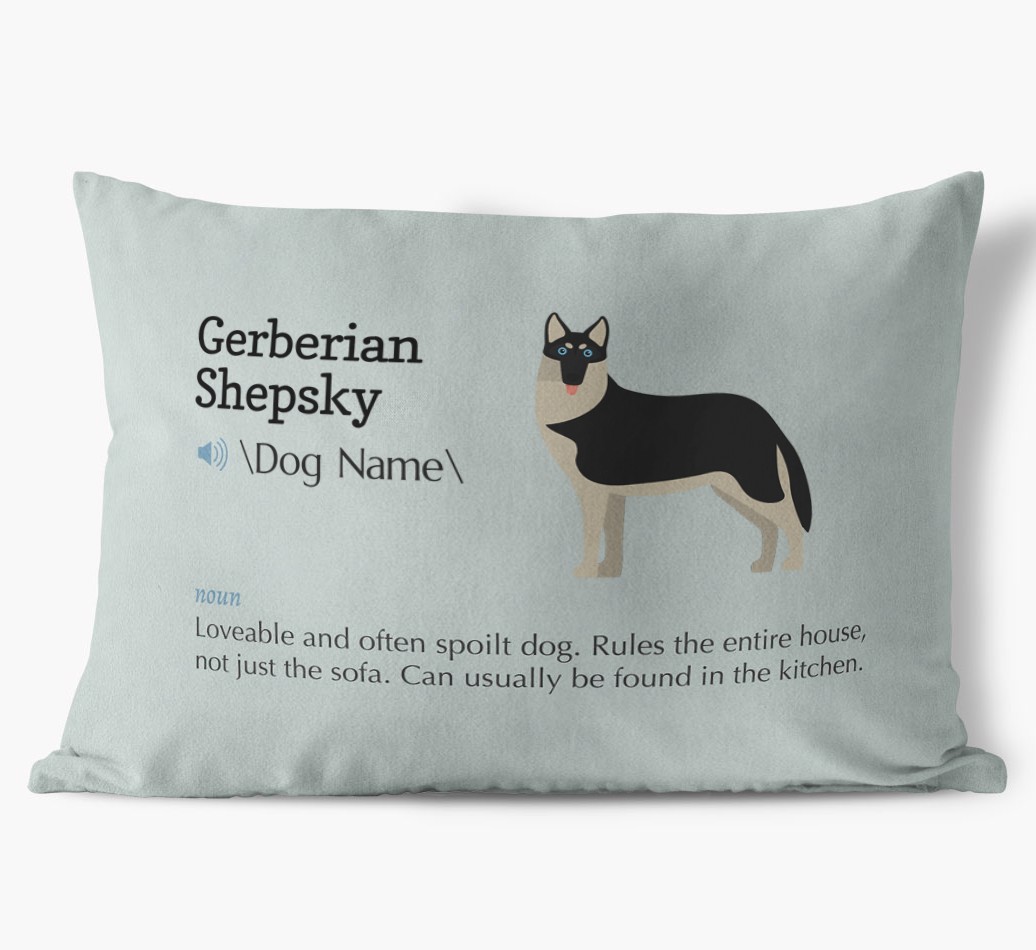 Definition: Personalized {breedFullName} Soft Touch Pillow