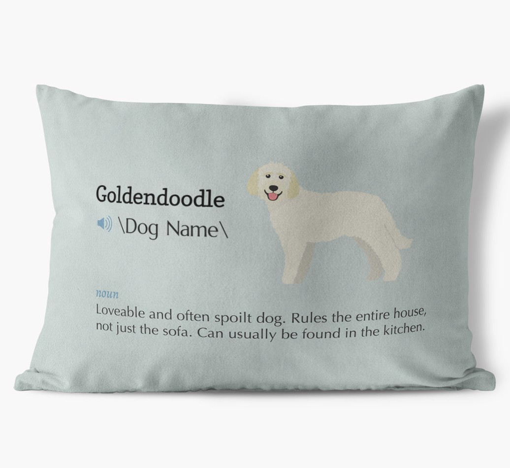 Definition: Personalised {breedFullName} Soft Touch Cushion