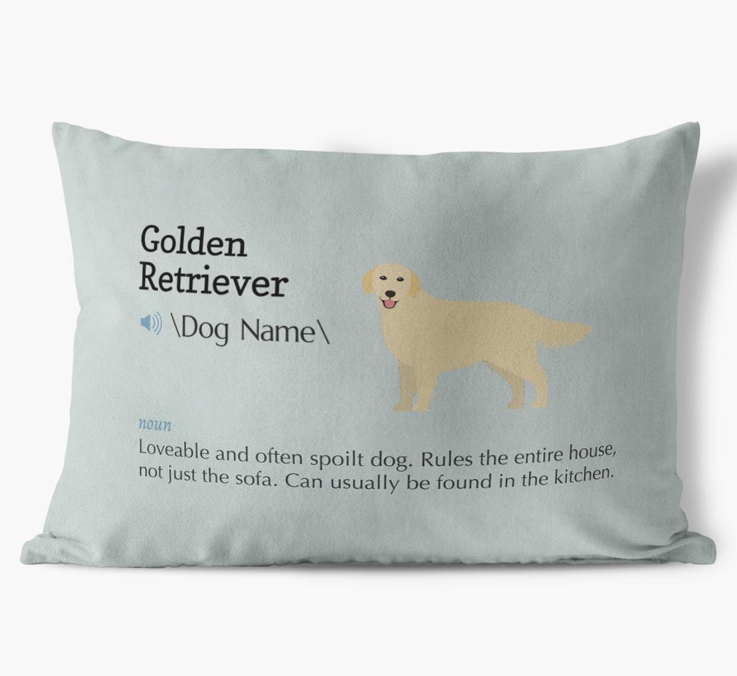 Definition: Personalized {breedFullName} Soft Touch Pillow