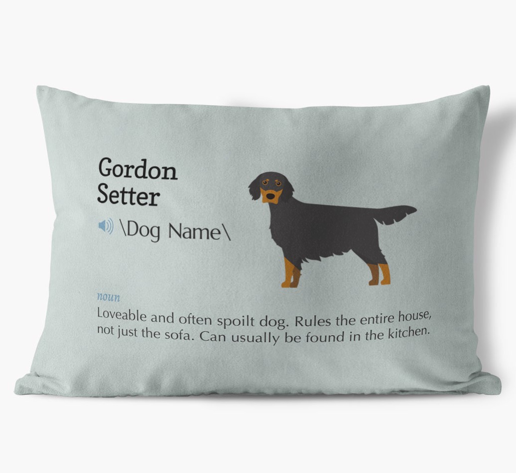 Definition: Personalized {breedFullName} Soft Touch Pillow